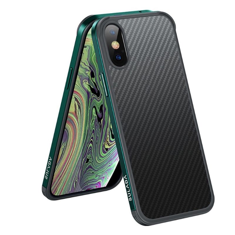 θηκη κινητου iPhone XR Luxury Series Style Carbon Fiber