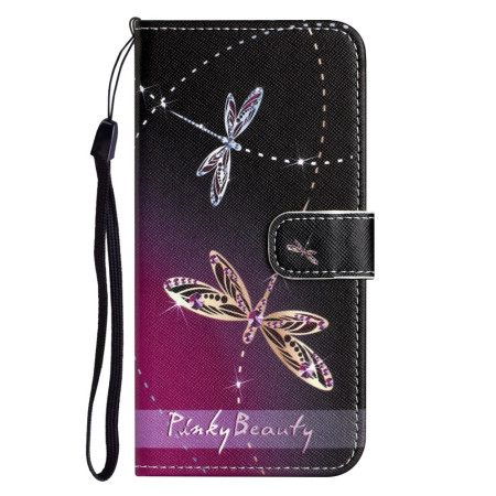 Δερματινη Θηκη iPhone 16 Pro Max Strap-on Dragonflies