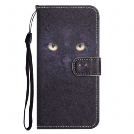 Δερματινη Θηκη iPhone 16 Pro Max Strappy Cat Eyes