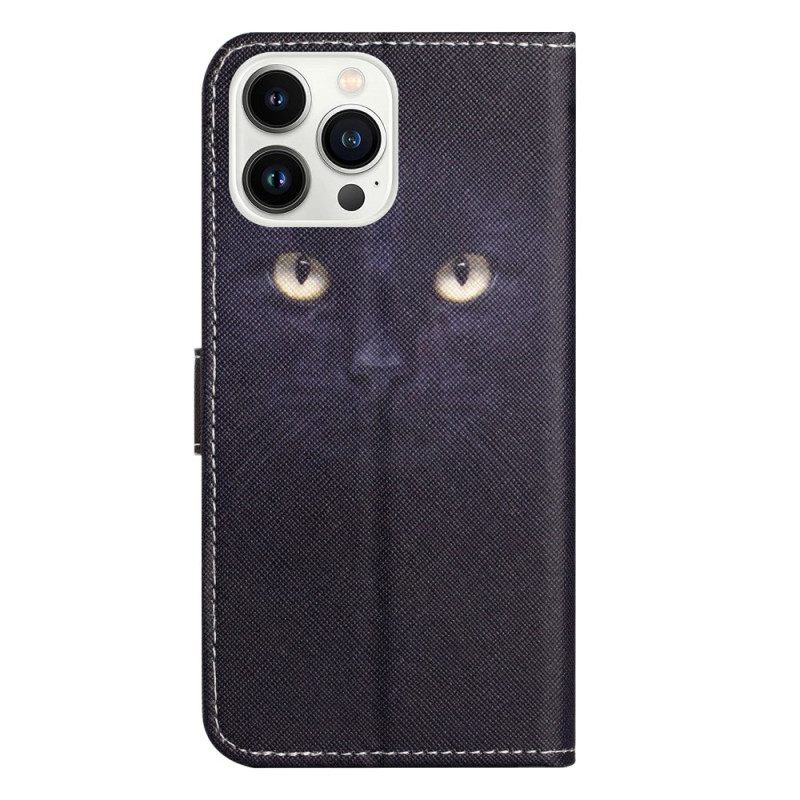 Δερματινη Θηκη iPhone 16 Pro Max Strappy Cat Eyes