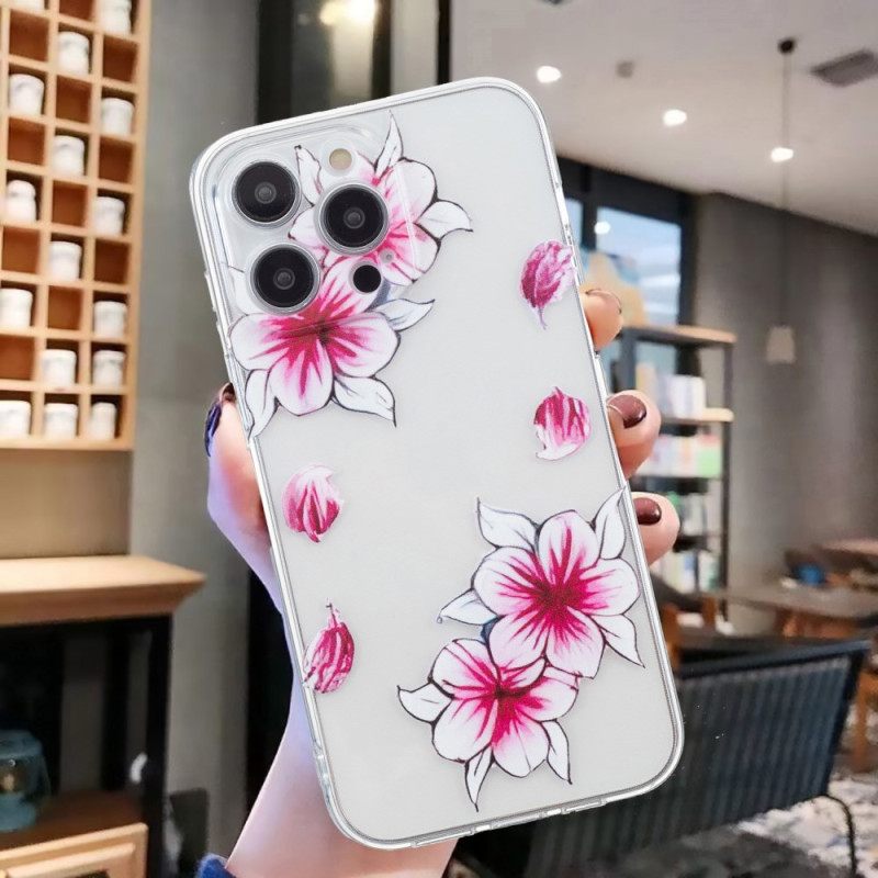 Κάλυμμα iPhone 16 Pro Max Cherry Blossoms Σιλικόνης