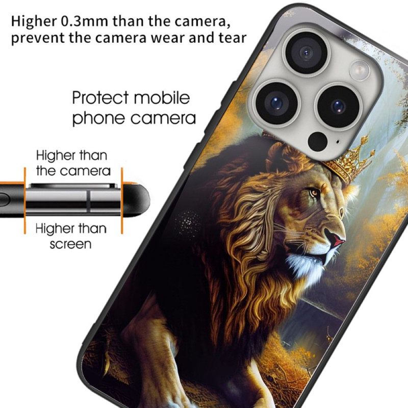 Κάλυμμα iPhone 16 Pro Max Lion King Tempered Glass