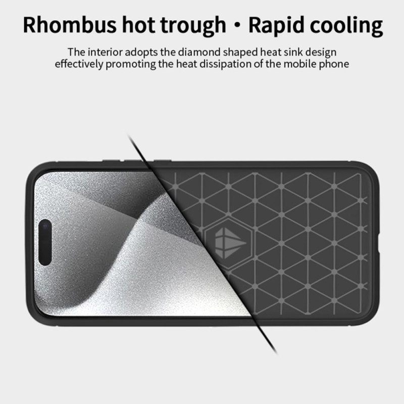 Κάλυμμα iPhone 16 Pro Max Mofi Brushed Carbon Fiber