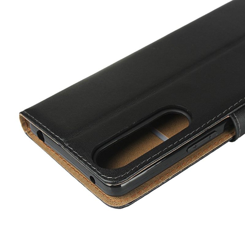 δερματινη θηκη Sony Xperia 1 II πορτοφολι Θήκη Flip Leather Effect Wallet - Μαύρο