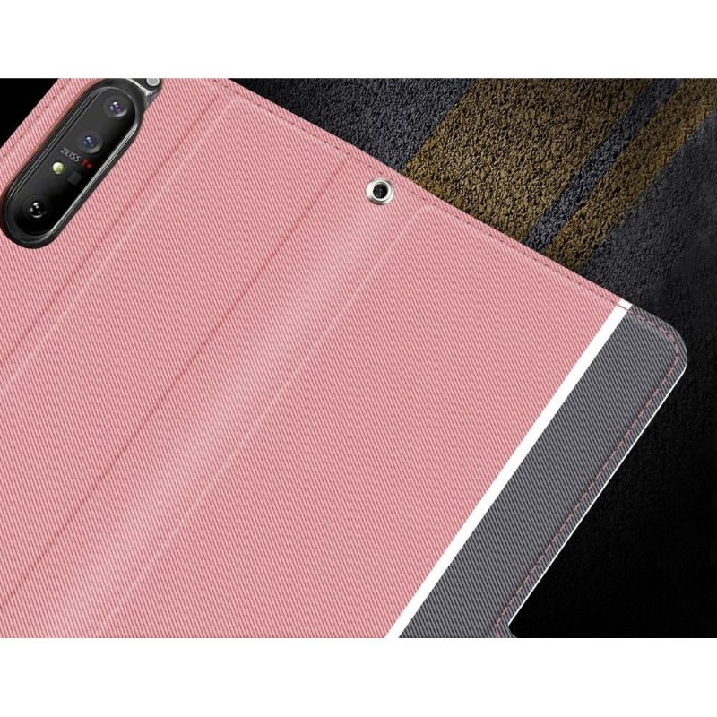 Κάλυμμα Sony Xperia 1 II Victoria Style Leather - Ροζ