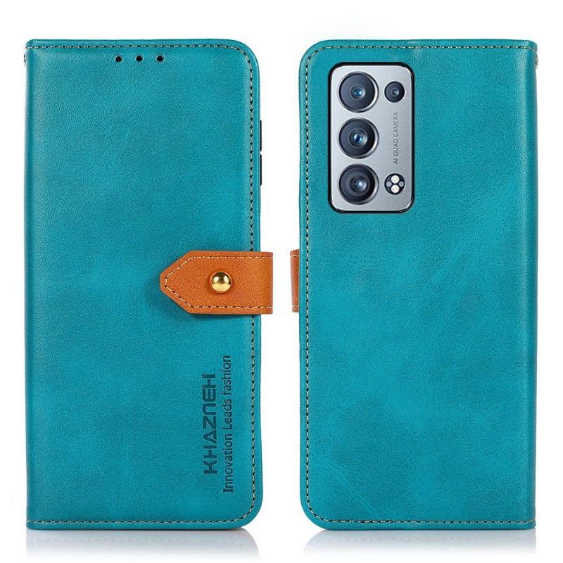 Κάλυμμα Oppo Reno 6 Pro 5G Khazneh Bicolor Faux Leather