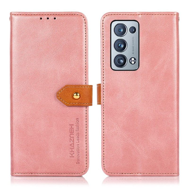 Κάλυμμα Oppo Reno 6 Pro 5G Khazneh Bicolor Faux Leather