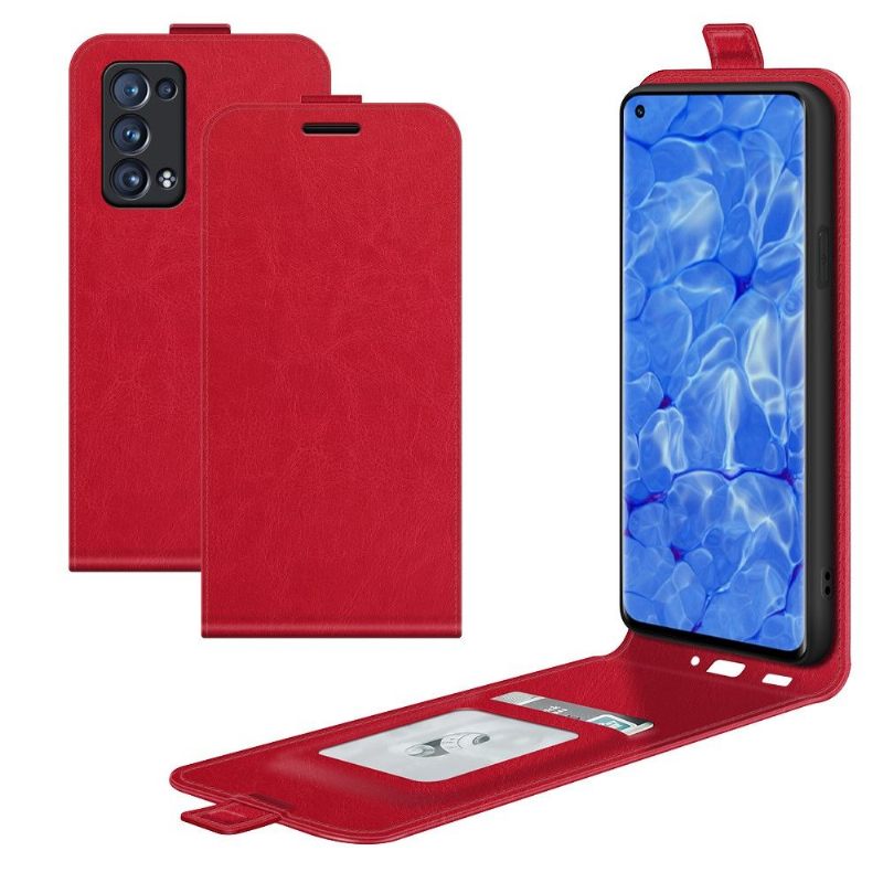 Κάλυμμα Oppo Reno 6 Pro 5G Θήκη Flip Faux Leather Vertical