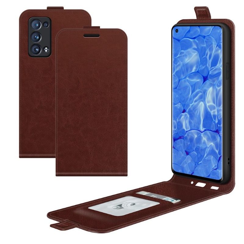 Κάλυμμα Oppo Reno 6 Pro 5G Θήκη Flip Faux Leather Vertical