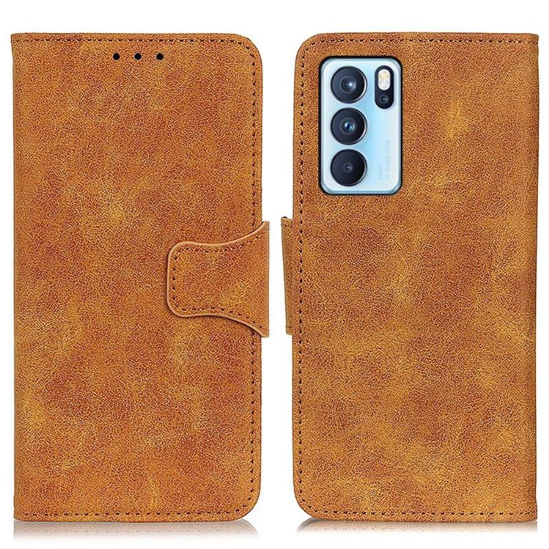 Θήκη Flip Oppo Reno 6 Pro 5G Edouard Faux Leather Vintage