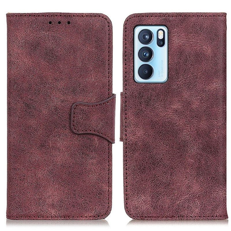 Θήκη Flip Oppo Reno 6 Pro 5G Edouard Faux Leather Vintage