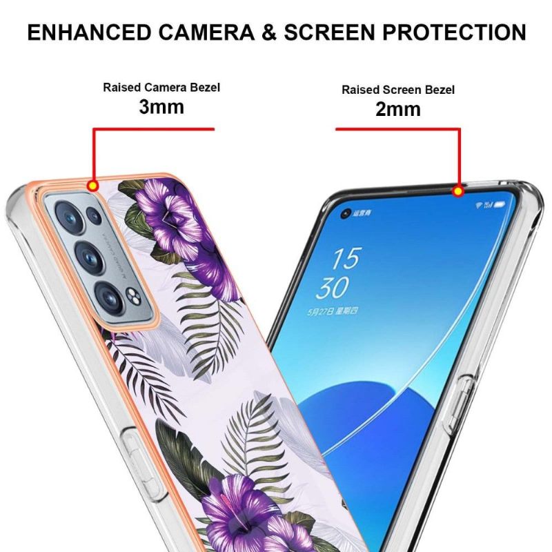 Θήκη Oppo Reno 6 Pro 5G Εξωτικά Λουλούδια