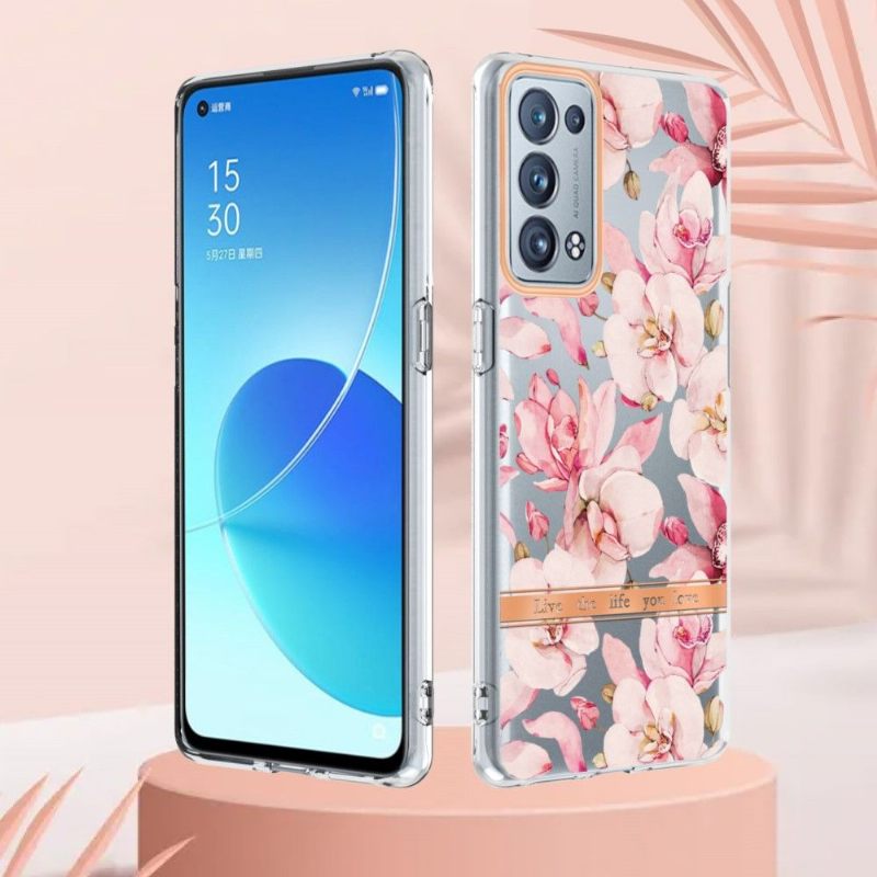 Θήκη Oppo Reno 6 Pro 5G Gardenia Pink Flower