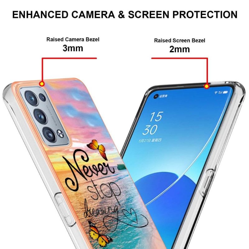 Θήκη Oppo Reno 6 Pro 5G Ποτέ Μην Σταματάς Να Ονειρεύεσαι