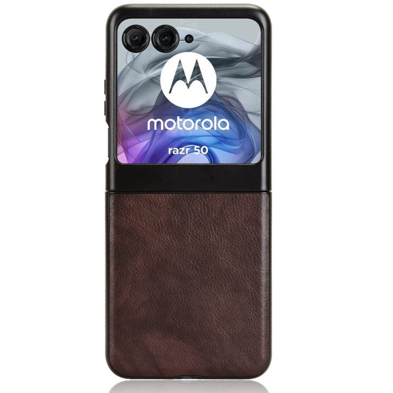 Κάλυμμα Motorola Razr 50 Εφέ Δέρματος