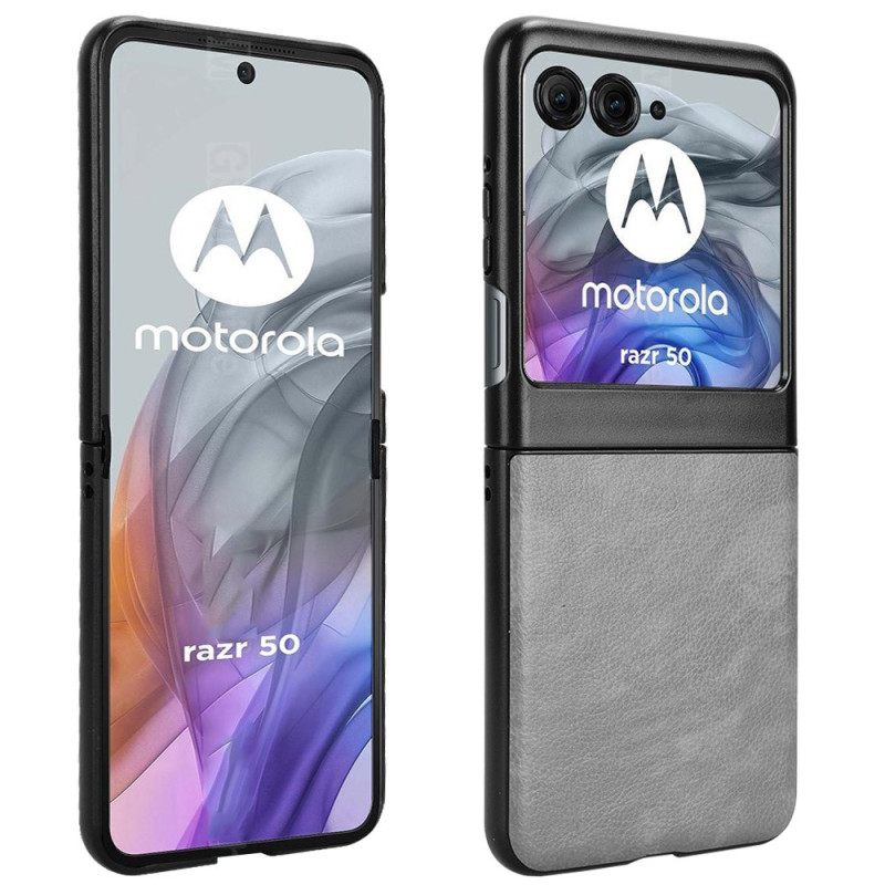 Κάλυμμα Motorola Razr 50 Εφέ Δέρματος