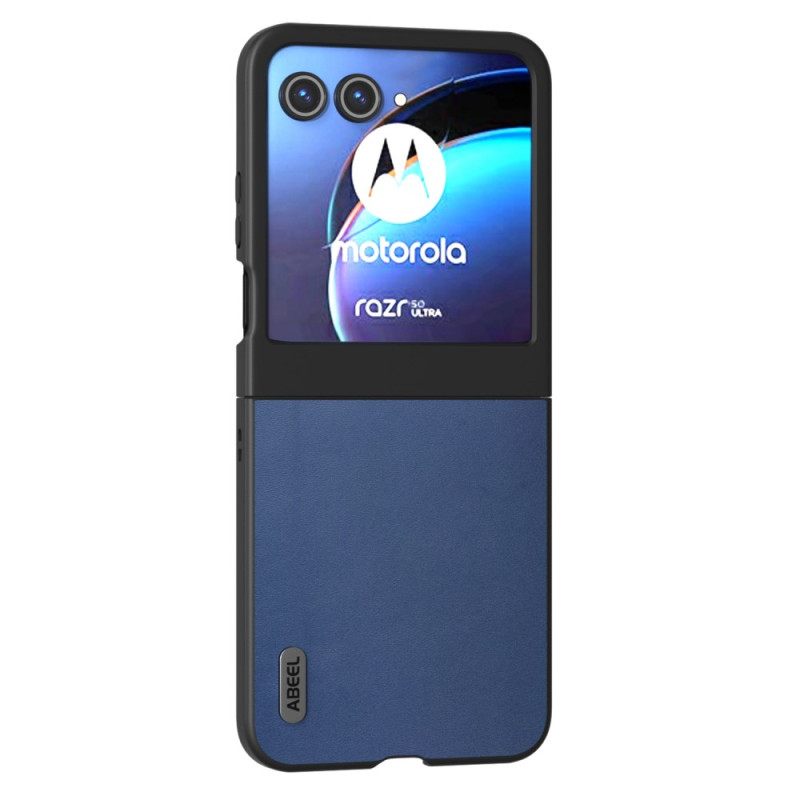 Κάλυμμα Motorola Razr 50 Faux Δέρμα Abeel Σιλικόνης