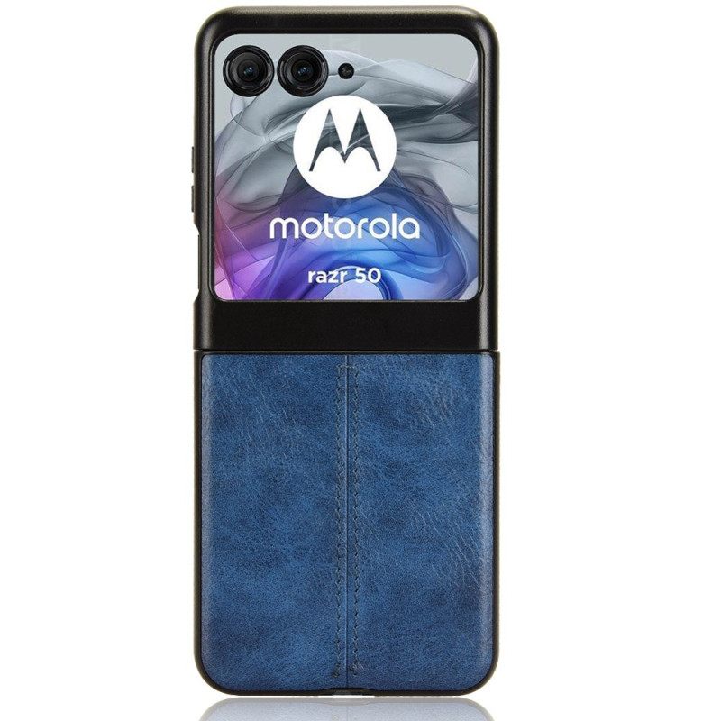 Κάλυμμα Motorola Razr 50 Ραφή Απομίμησης Δέρματος