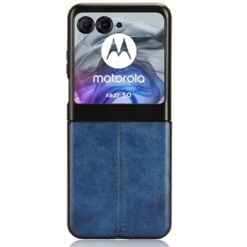 Κάλυμμα Motorola Razr 50 Ραφή Απομίμησης Δέρματος