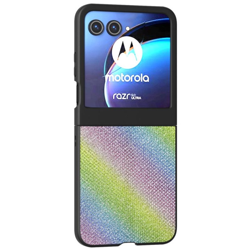 Κάλυμμα Motorola Razr 50 Υφή Στρας Σιλικόνης