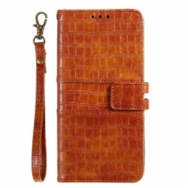 Θήκη Flip Huawei P40 Pro Croc Effect Leather Style