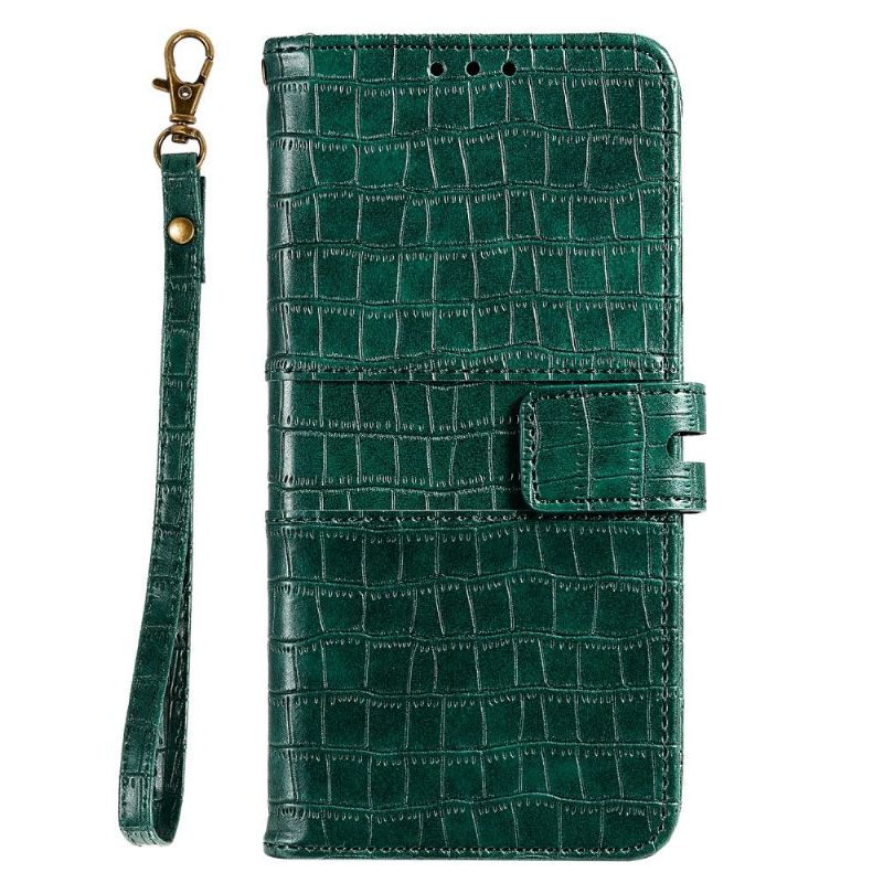 Θήκη Flip Huawei P40 Pro Croc Effect Leather Style