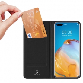 Θήκη Flip Huawei P40 Pro Σατέν Επίστρωση