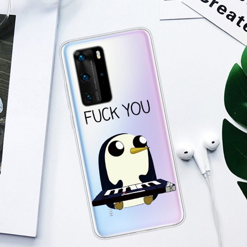 θηκη κινητου Huawei P40 Pro Penguin Piano