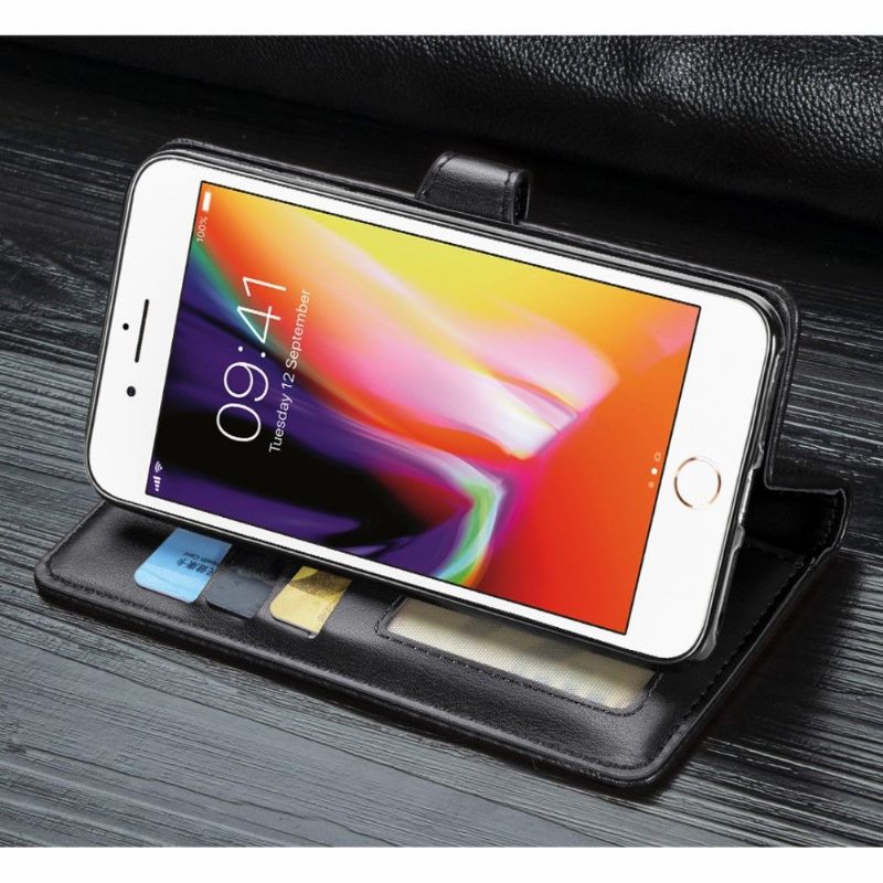 δερματινη θηκη iPhone 7 / 8 / SE (2020) Faux Leather Με Λειτουργία Stand