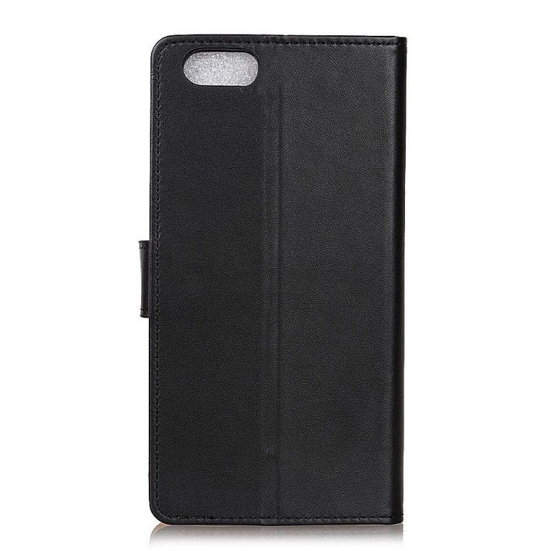 Θήκη Flip iPhone 7 / 8 / SE (2020) Basic Faux Leather - Μαύρο