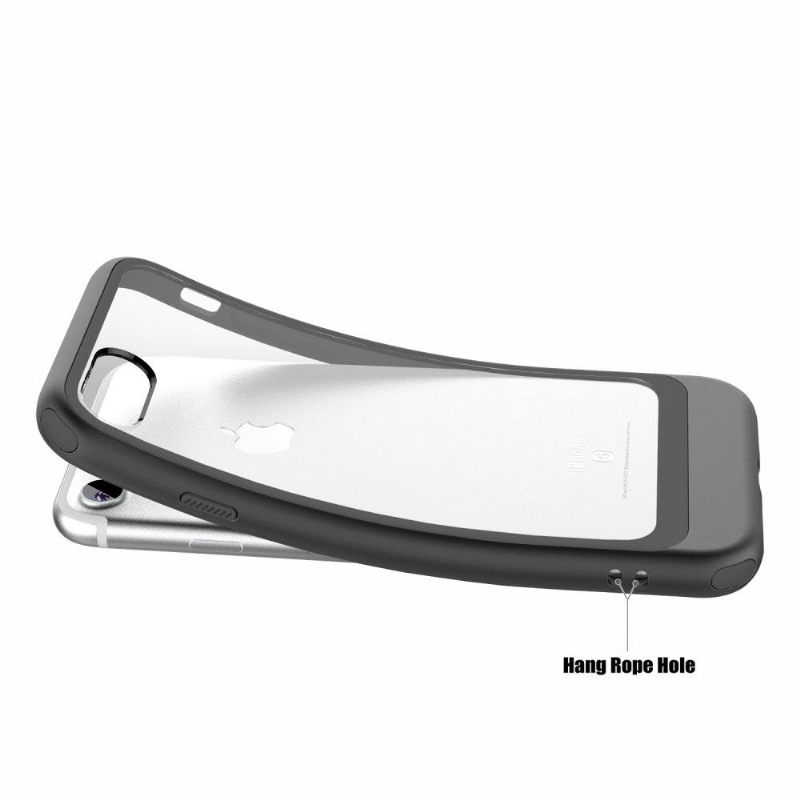 Θήκη iPhone 7 / 8 / SE (2020) Transparent Contour Metal Effect