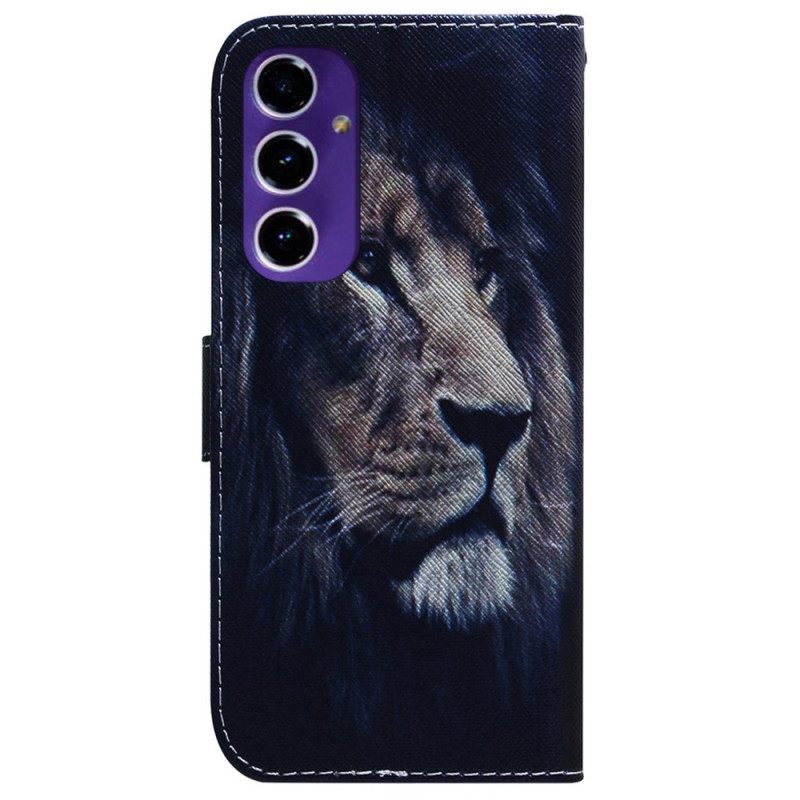 Δερματινη Θηκη Samsung Galaxy A16 5g Dreaming Lion Σιλικόνης