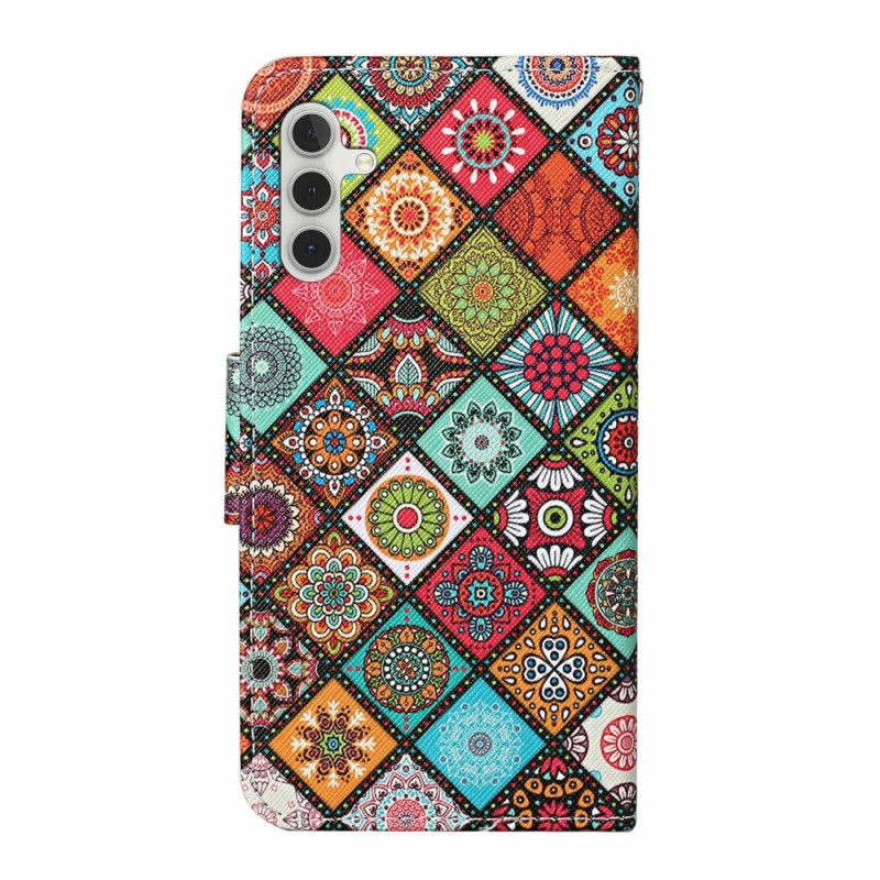 Δερματινη Θηκη Samsung Galaxy A16 5g Ethnic Pattern Σιλικόνης