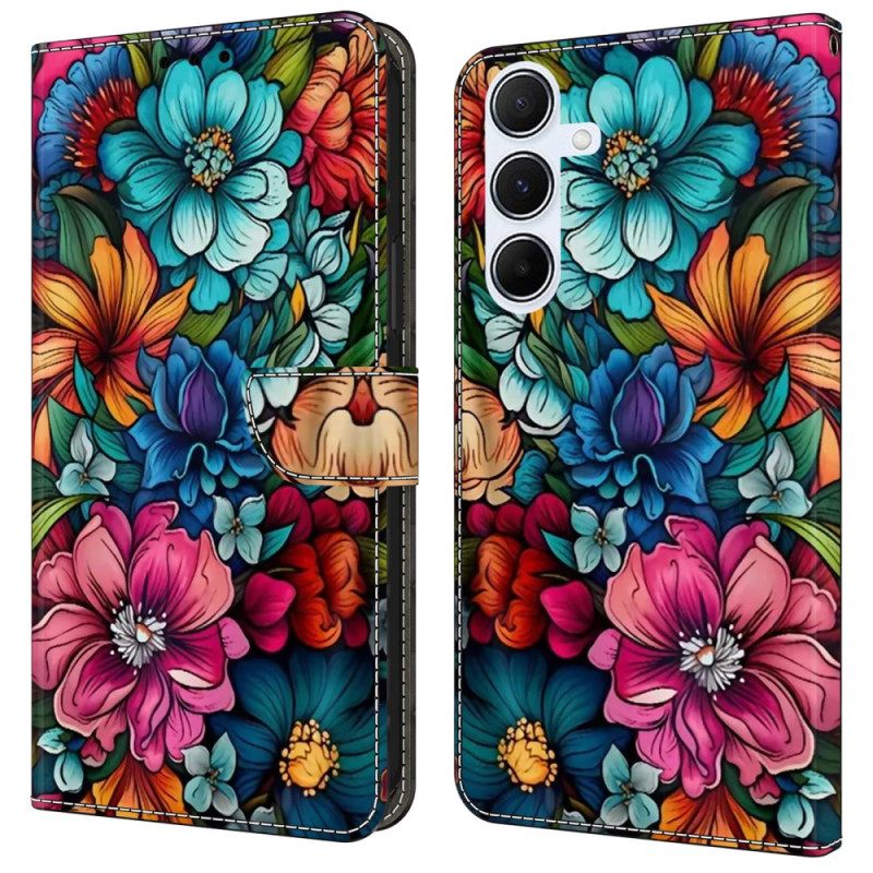 Δερματινη Θηκη Samsung Galaxy A16 5g Floral Pattern