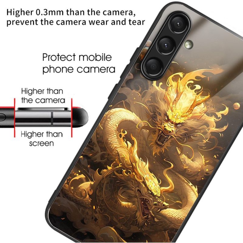 Κάλυμμα Samsung Galaxy A16 5g Golden Dragon Tempered Glass