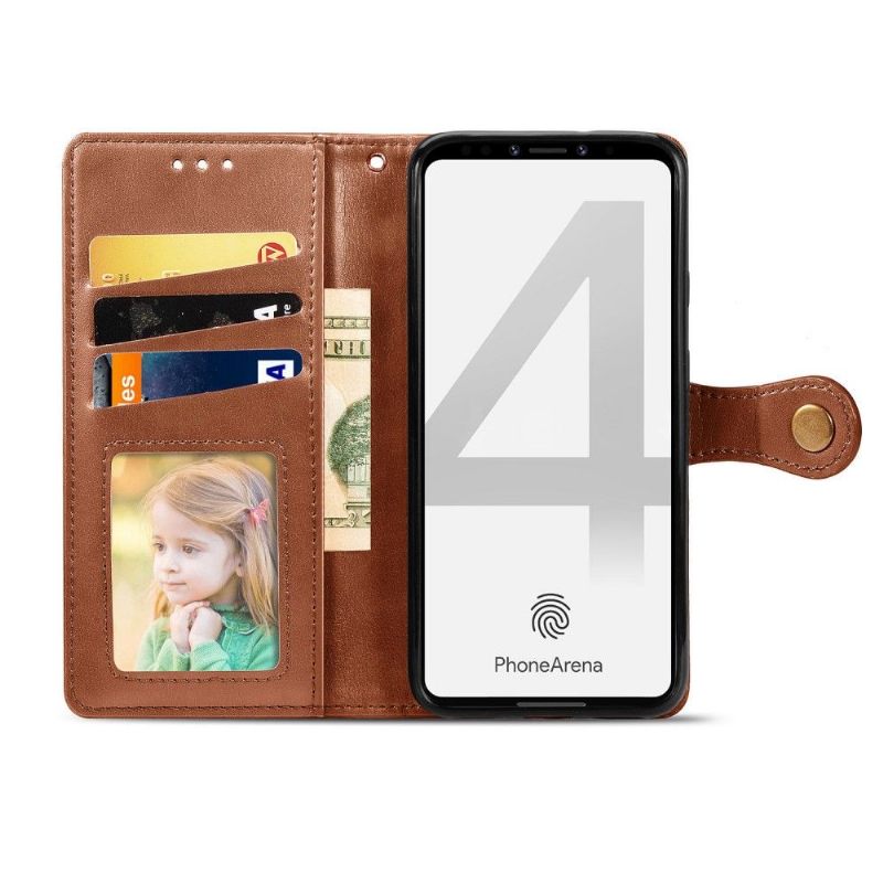 Κάλυμμα Google Pixel 4 Faux Leather Με Λειτουργία Stand