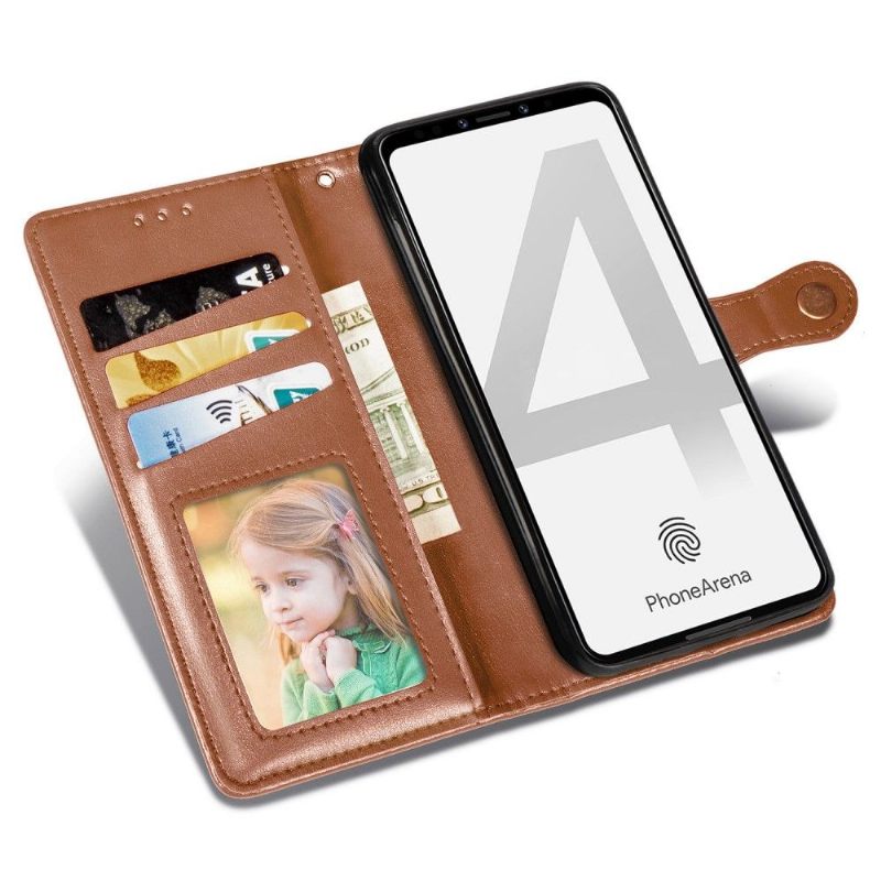 Κάλυμμα Google Pixel 4 Faux Leather Με Λειτουργία Stand