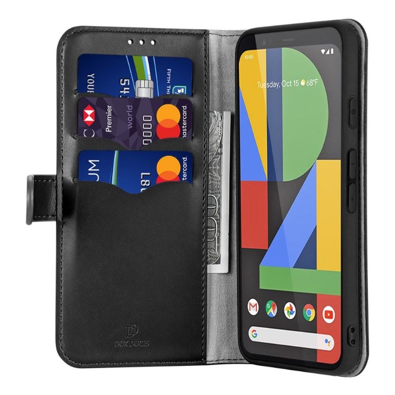 Κάλυμμα Google Pixel 4 Kado Leather Series - Μαύρο