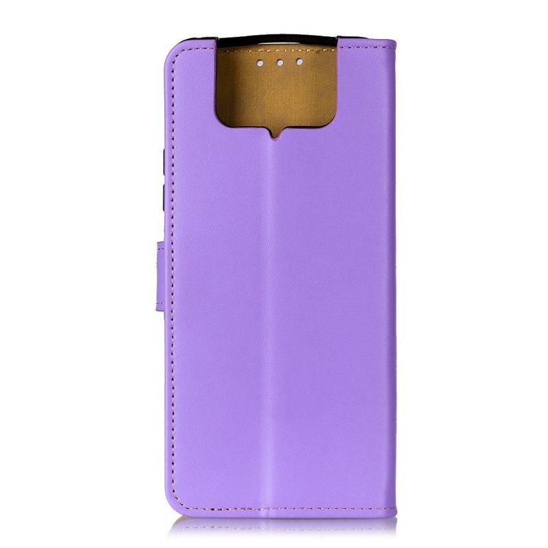 Θήκη Flip Asus Zenfone 7 / Zenfone 7 Pro Basic Faux Leather - Μωβ