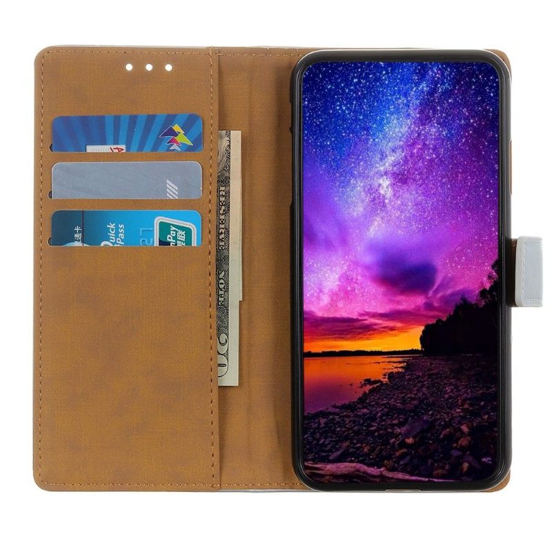 Θήκη Flip Asus Zenfone 7 / Zenfone 7 Pro Basic Faux Leather - Μωβ