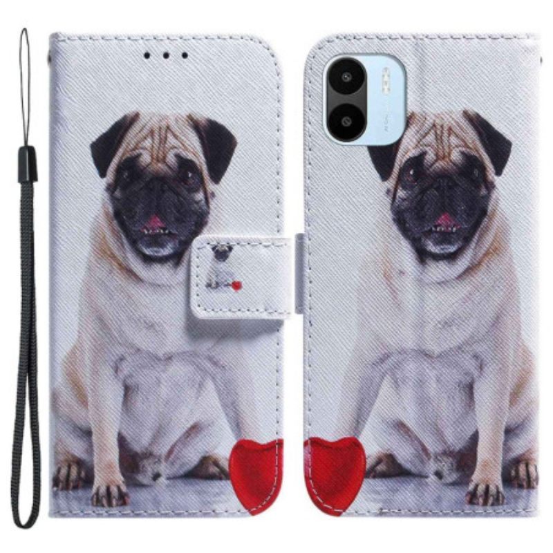 δερματινη θηκη Xiaomi Redmi A1 Pug Dog