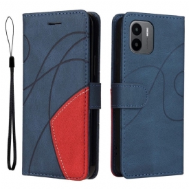 Κάλυμμα Xiaomi Redmi A1 Δίχρωμο Signature Faux Leather