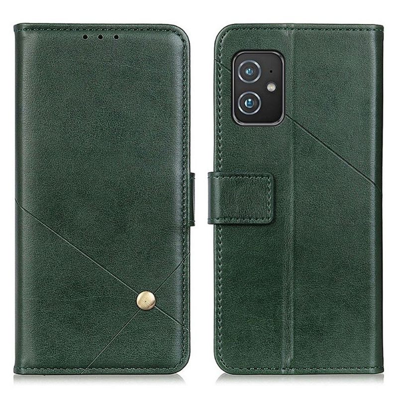 Κάλυμμα Asus Zenfone 8 Θήκη Flip Faux Leather Flap Με Πριτσίνι