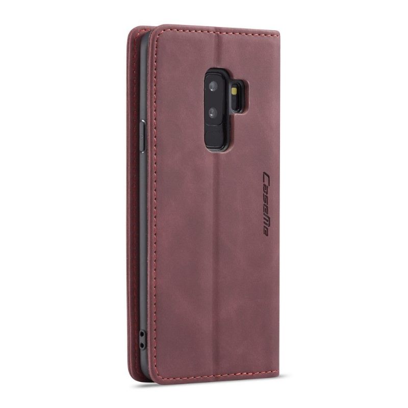 δερματινη θηκη Samsung Galaxy S9 Plus Faux Leather - Wine Red