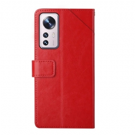 δερματινη θηκη Xiaomi 12 Y Lines Leather Effect