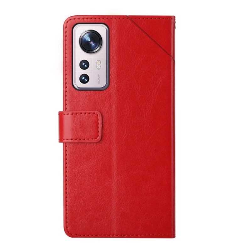 δερματινη θηκη Xiaomi 12 Y Lines Leather Effect