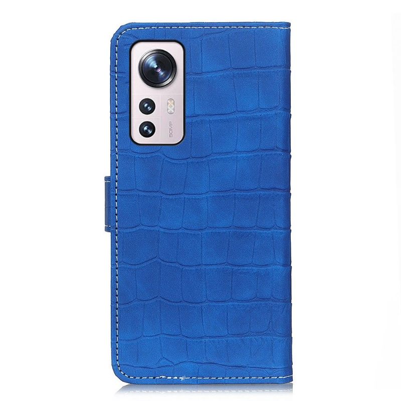 Κάλυμμα Xiaomi 12 Ραφή Croco Look