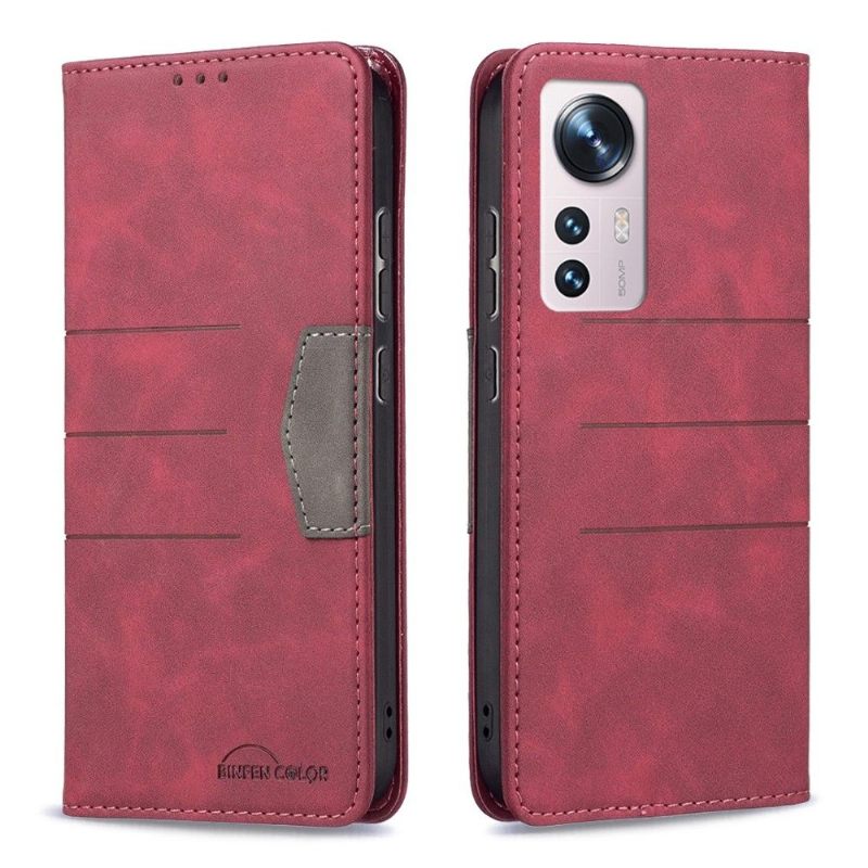 Κάλυμμα Xiaomi 12 Θήκη Flip Binfen Color Flip Faux Leather