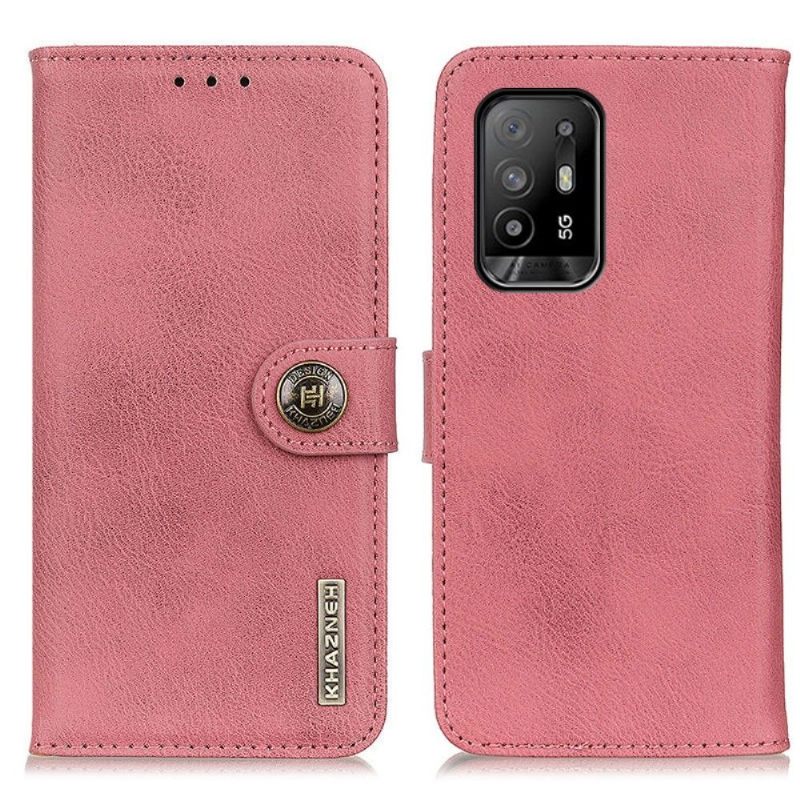 δερματινη θηκη Oppo A94 5G Κάτοχος Κάρτας Khazneh Leather Effect