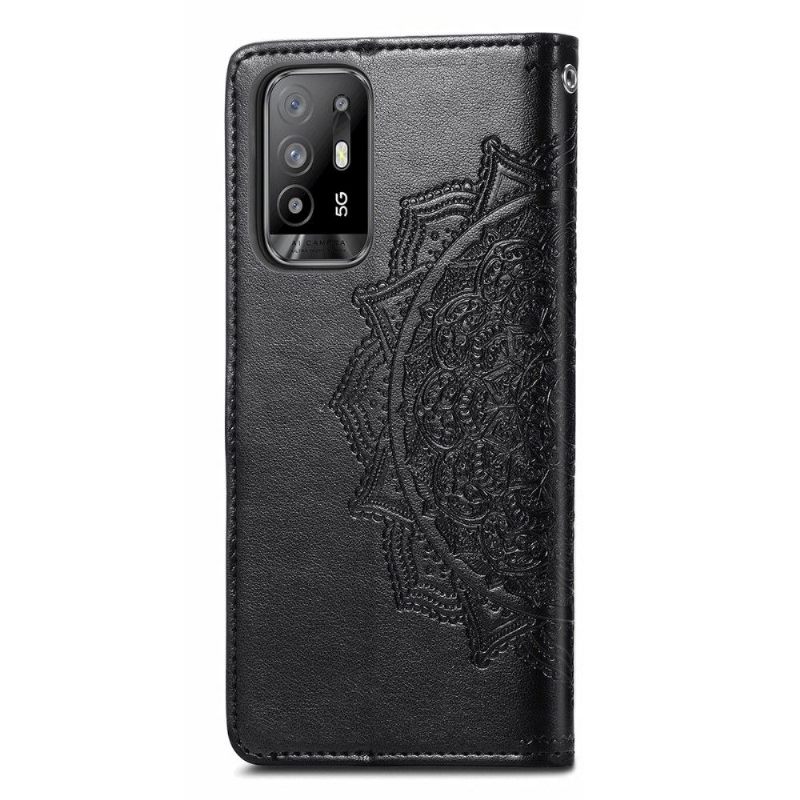 δερματινη θηκη Oppo A94 5G Mandala Relief Faux Leather